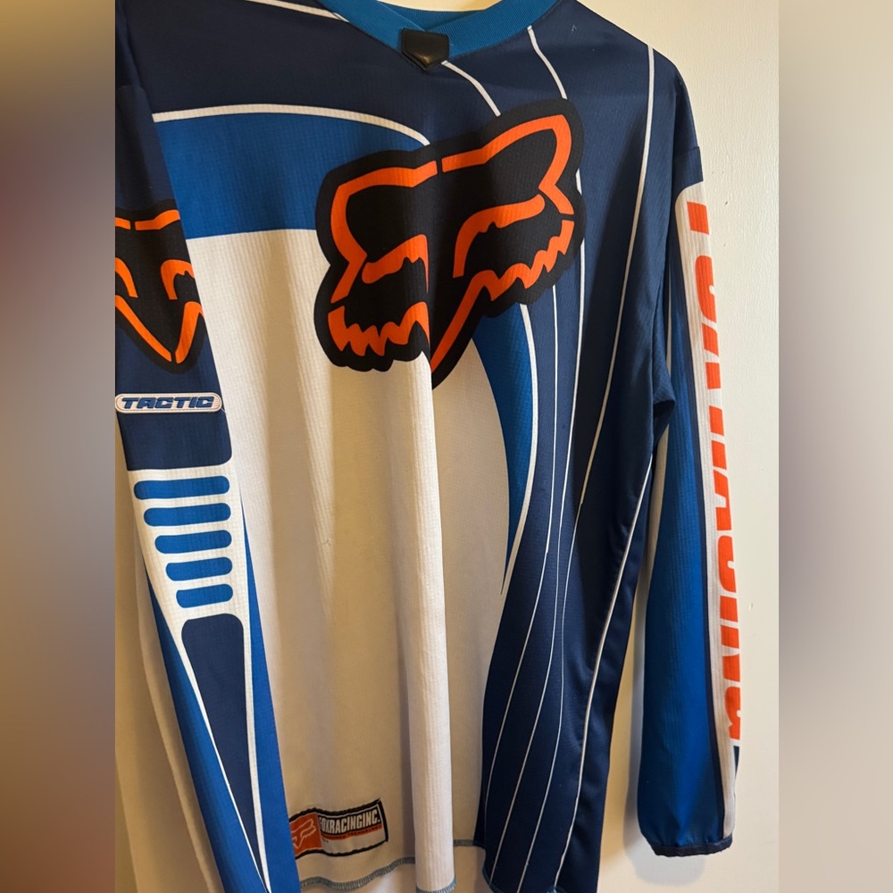Fox Men's Jersey - Blue and Orange